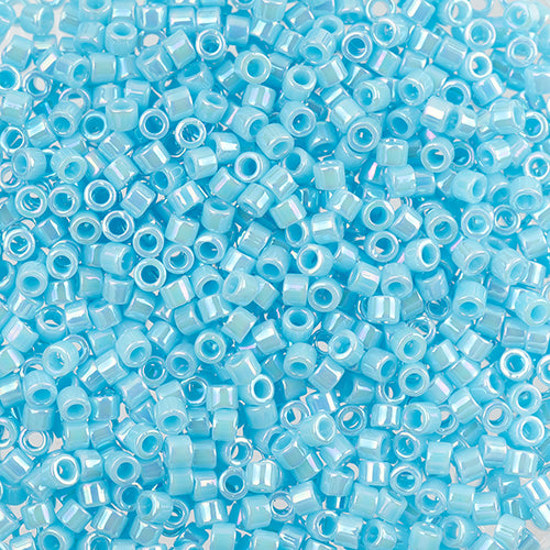11/0 Delica Bead #0164 Op Light Blue AB 50g Bag