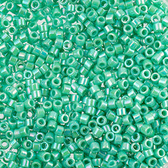 11/0 Delica Bead #0166 Opaque Turquoise AB 50g Bag