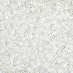 11/0 Delica Bead #0231 Crystal White Ceylon 50g Bag