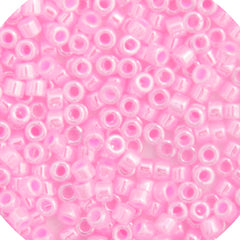 11/0 Delica Bead #0245 Med Crystal Pink Ceylon 50g Bag