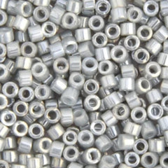 11/0 Delica Bead #0252 Grey Op Gold Luster 5.2g