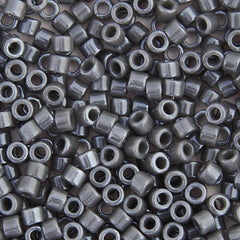 11/0 Delica Bead #0268 Op Dark Grey Luster 5.2g