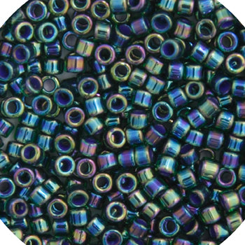 11/0 Delica Bead #0276 Teal AB Lined Dyed 5.2g