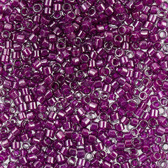 11/0 Delica Bead #0281 Pale Blue Magenta Lined 50g Bag