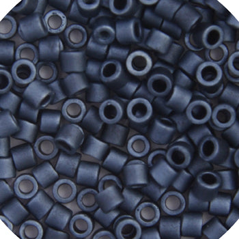 11/0 Delica Bead #0301 Matte Dk Blue Grey Luster 5.2g