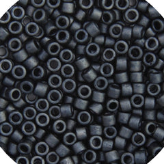 11/0 Delica Bead #0306 Dark Grey Glazed Luster 5.2g