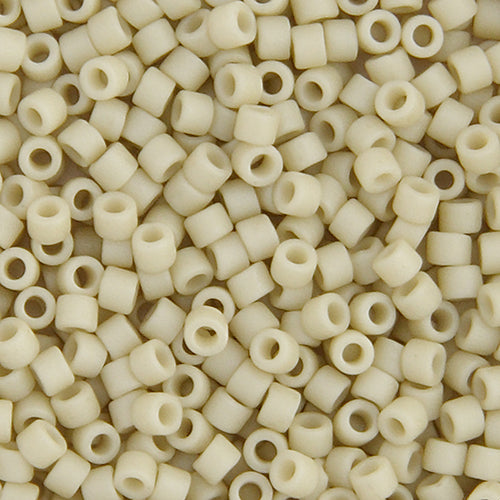 11/0 Delica Bead #0388 Matte Ivory Glazed Luster 5.2g