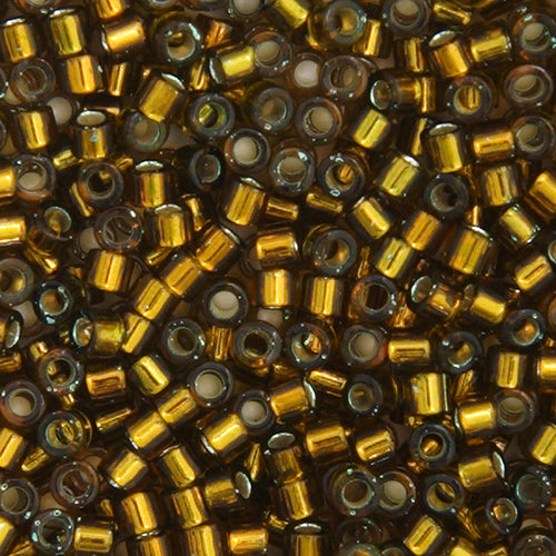 11/0 Delica Bead #0604 S/L Golden Olive Dyed 5.2g