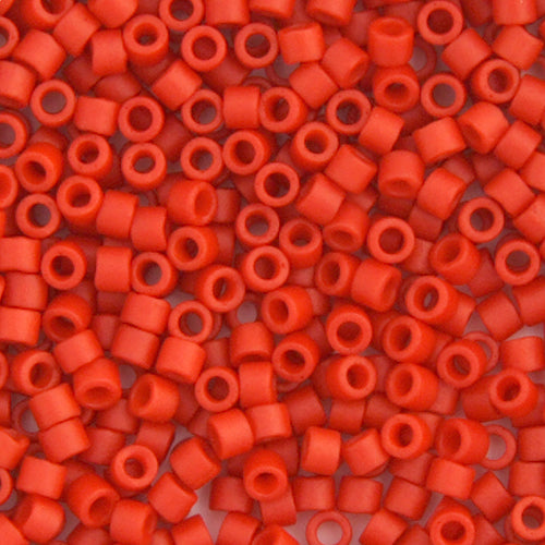 11/0 Delica Bead #0795 Op Matte Orange Cinnabar Dyed 5.2g