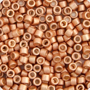 11/0 Delica Bead #1155 Gold Copper Muscat Galvanized Semi-Matte 5.2g