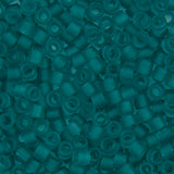 11/0 Delica Bead #1268 Tr Matte Teal Caribbean 5.2g