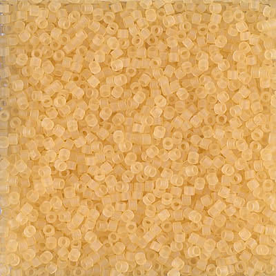 11/0 Delica Bead #1272 Tr Matte Crystal Ivory 5.2g