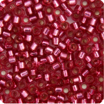 11/0 Delica Bead #1341 Silver Lined Medium Pink Rose 5.2g