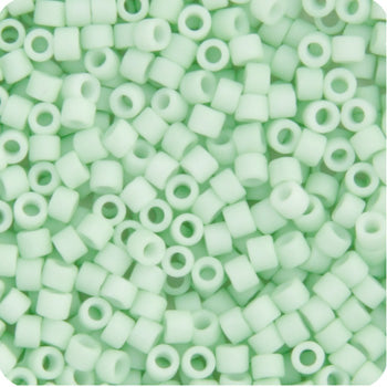 11/0 Delica Bead #1516 Op Light Green Mint Matte 5.2g