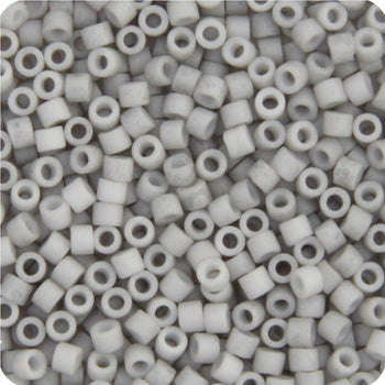 11/0 Delica Bead #1518 Op Light Grey Smoke Matte 5.2g