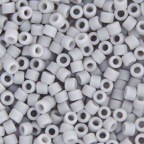 11/0 Delica Bead #1589 Op Grey Ghost Matte 5.2g