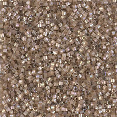 11/0 Delica Bead #1862 Silk Shell AB Inside Dyed 5.2g