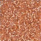 11/0 Delica Bead #1864 Silk Topaz AB Inside Dyed 5.2g