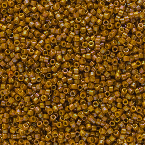 11/0 Delica Bead #2272 Op Glazed Yellow Mustard AB 5.2g