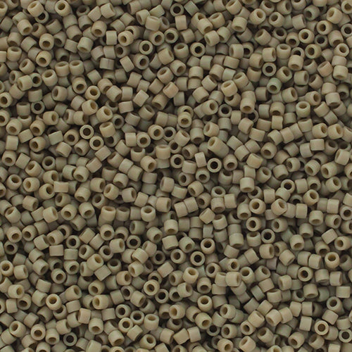 11/0 Delica Bead #2282 Frosted Glazed Grey 5.2g