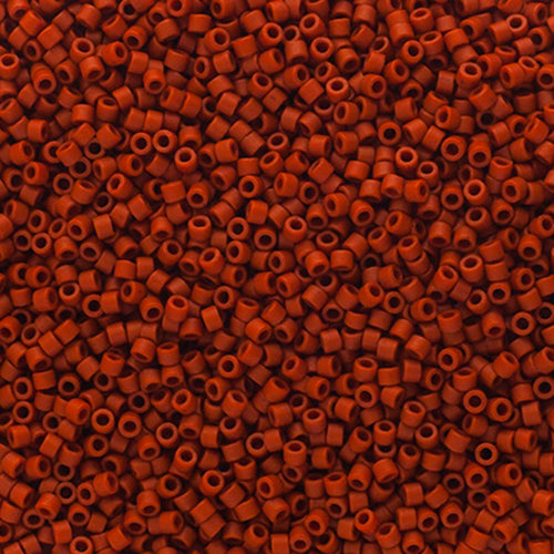 11/0 Delica Bead #2288 Frosted Glazed Red 5.2g