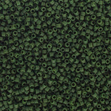 11/0 Delica Bead #2291 Frosted Glazed Emerald 5.2g