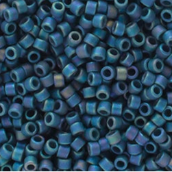 11/0 Delica Bead #2316 Frosted Glazed Rainbow Blue Lapis 5.2g