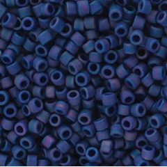 11/0 Delica Bead #2319 Frosted Glazed Rainbow Blue Indigo 5.2g