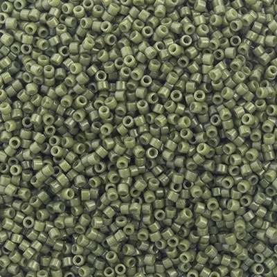 11/0 Delica Bead #2357 Op Duracoat Forest Green Dyed 5.2g