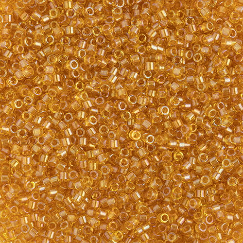 11/0 Delica Bead #2372 Fancy Lined Golden Yellow 5.2g