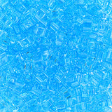 Half Tila Beads #0148 Transparent Aquamarine 5.2g