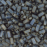 Half Tila Beads #2002 Metallic Matte Silver Grey 5.2g
