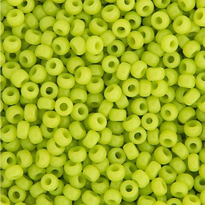 11/0 Miyuki Seed Beads #0416 Opaque Chartreuse 250g