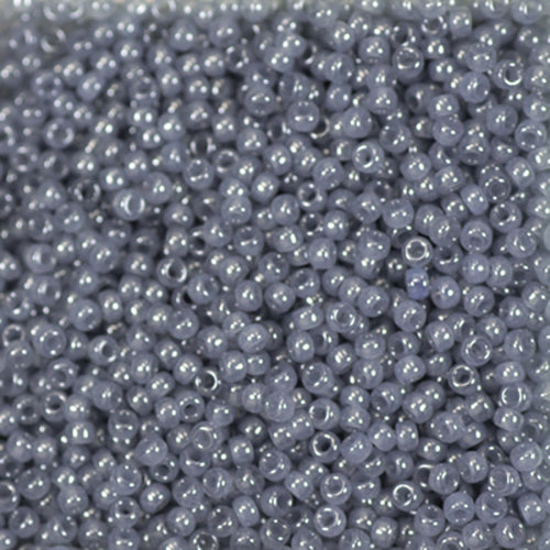 11/0 Miyuki Seed Beads #2378 Opaque Light Slate Grey 22g
