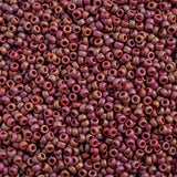 11/0 Miyuki Seed Beads #4696 Frosted Glazed Rainbow Rosewood 22g