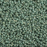 11/0 Miyuki Seed Beads #4701 Frosted Glazed Rainbow Mint 22g