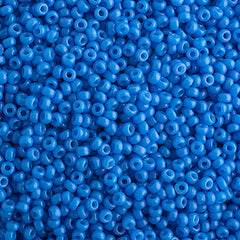 15/0 Miyuki Seed Beads #4484 Duracoat Cornflower Blue 22g