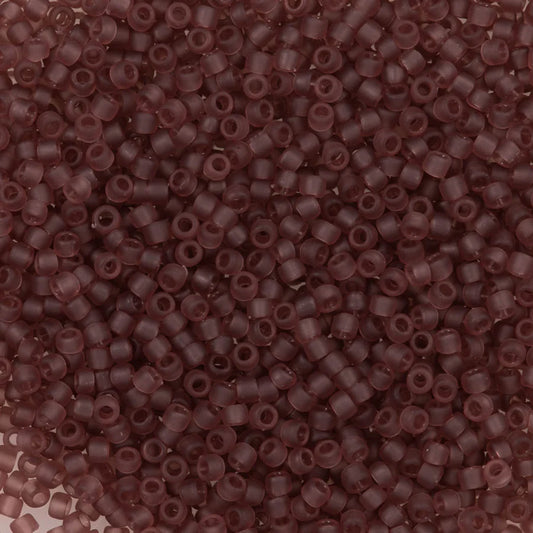 8/0 Toho Seed Beads #6BF Tr Frosted Med Amethyst 8-9g Vial