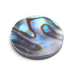 Shell Cabochons, Natural Abalone Round 15mm 2/pk