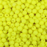 Round Plastic Beads 6mm Matte Chartreuse Approx 1000/pk