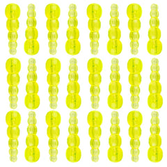 Stacked Fishing Beads 50/pk - UV Chartreuse