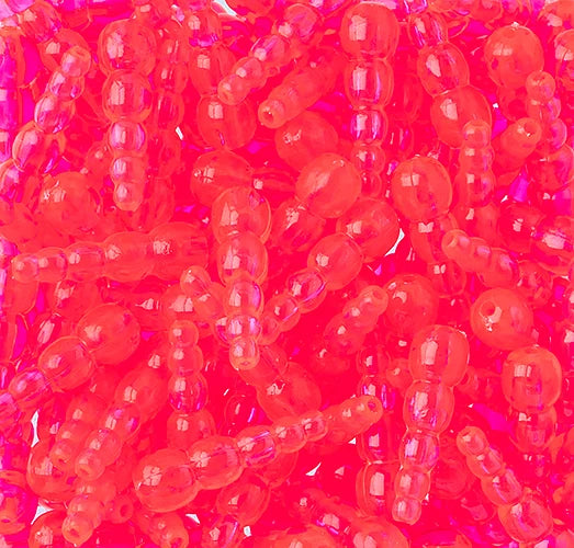 Stacked Fishing Beads UV Cerise 50/pk