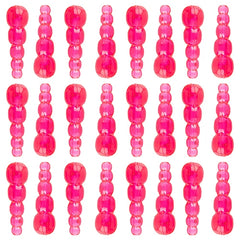 Stacked Fishing Beads 50/pk - UV Cerise