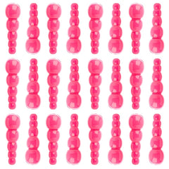 Stacked Fishing Beads Opaque Pink 50/pk