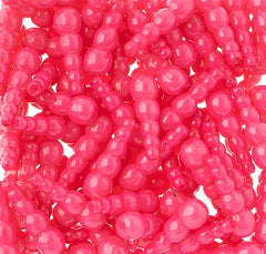 Stacked Fishing Beads 50/pk - Opaque Pink