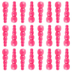 Stacked Fishing Beads 50/pk - Opaque Pink