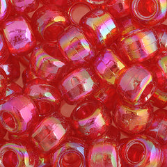 Pony Beads 100/pk - Raspberry Iris