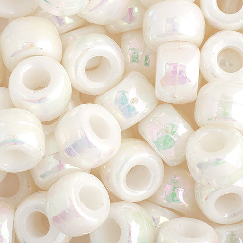 Pony Beads 1000/pk - White Iris