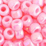 Crow Beads Opaque Pink AB 100/pk