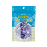 Craft Beads Clay Mixed Shapes Purple 120/pk